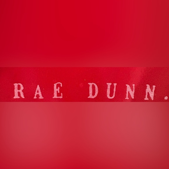 Red Rae Dunn Ceramic Holiday Mug with Lid - Joy - Picture 2 of 3